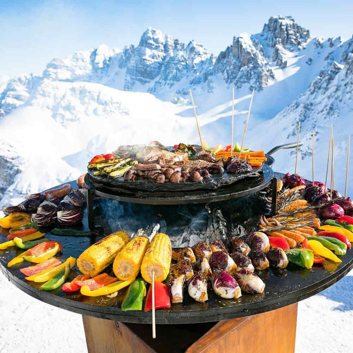 Brasero Classic+ Storage 100 corten Ofyr