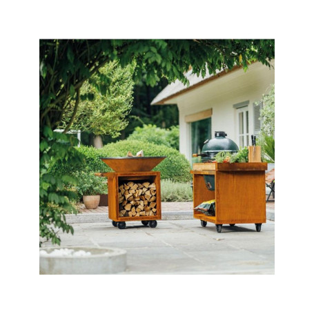 Brasero Classic+ Storage Corten 100 PRO Ofyr