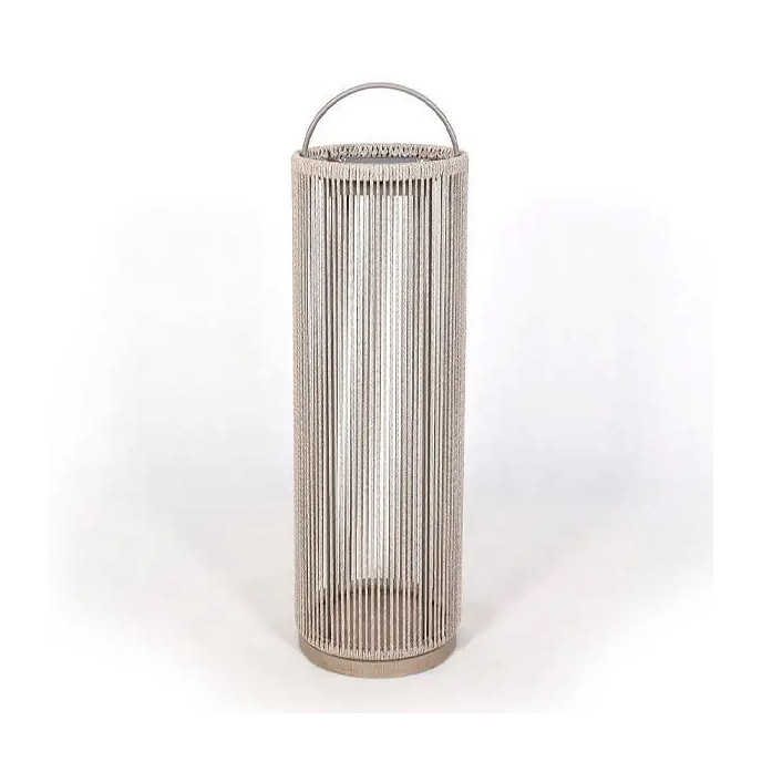 Lantèrne solaire Ø35 cm/ H 90 cm beige - Les Jardins