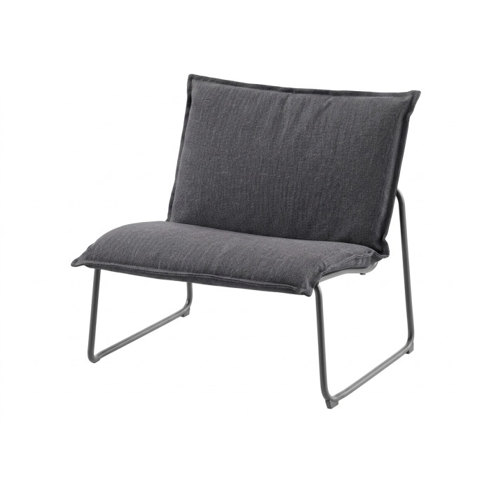 Chaise détente empilable en acier / polytex - Anthracite Créador
