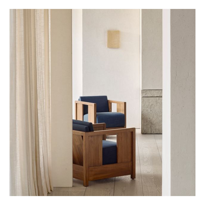 Fauteuil Roan Bleu Ethnicraft