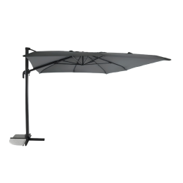 Parasol déporté Deluxe+ 3 x3 m Gris Chiné MWH
