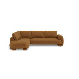 Canapé Molino 2,5 places meridienne Divin Velvet Cognac Flexlux