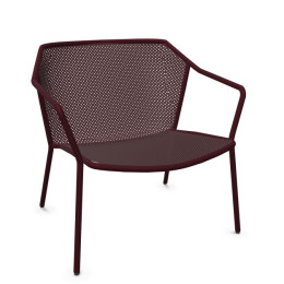 Fauteuil bas Darwin - Rouge Intense Emu