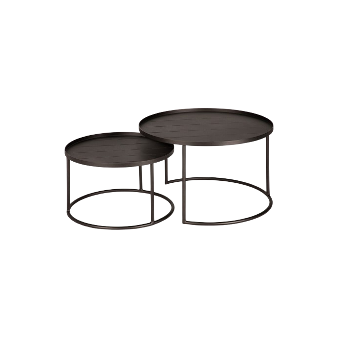 Set tables basses à plateaux de jardin Ethnicraft