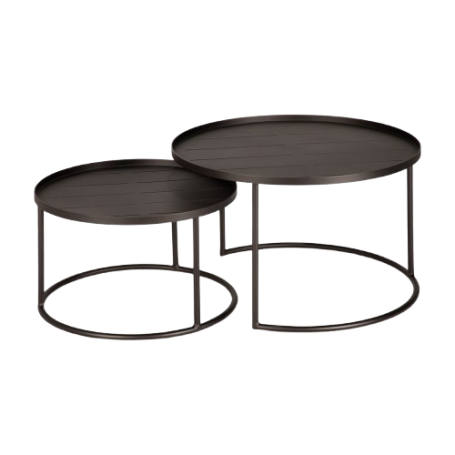 Set tables basses à plateaux de jardin Ethnicraft
