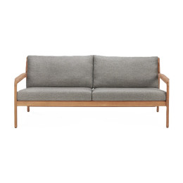 Canapé Jack en teck & tissu - couleur mocha L 180 Ethnicraft