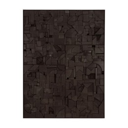 Décoration murale Teck 120x90 - Noir Ethnicraft
