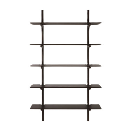 Etagère murale acajou brun foncé L100 H 197 Ethnicraft