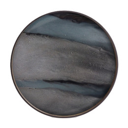 Plateau en verre Graphite Organic Ethnicraft
