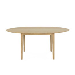 Table Bok ronde à rallonge en chêne 129/179 x 129 Ethnicraft