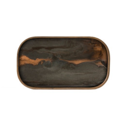 Vide-poche en verre Bronze Organic Ethnicraft