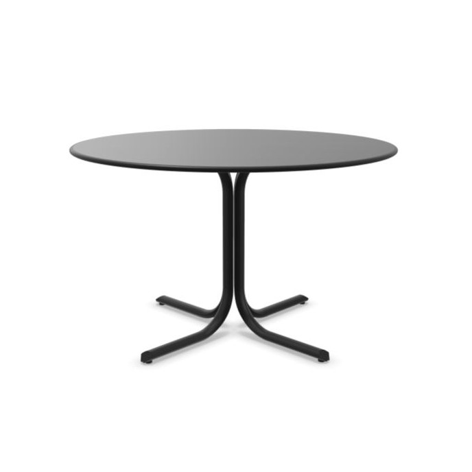 Table bord rond System - Noir Emu