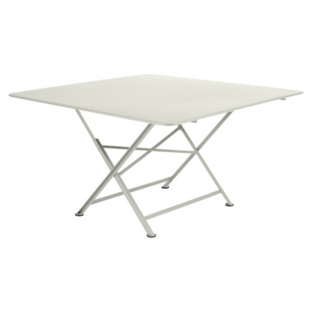 TABLE CARGO 130X130 GRIS ARGILE