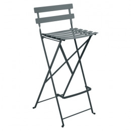 Tabouret Haut Bistro Fermob Gris Orage