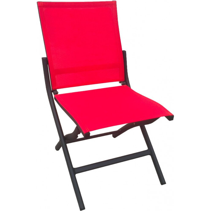 Chaise Pliante BALE - Rouge Les Jardins