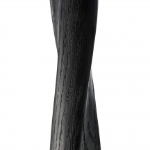 Table Torsion en chêne - noir - vernis Ø 127 Ethnicraft