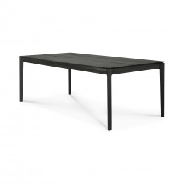 Table Bok en chêne - noir - vernis 200 x 95