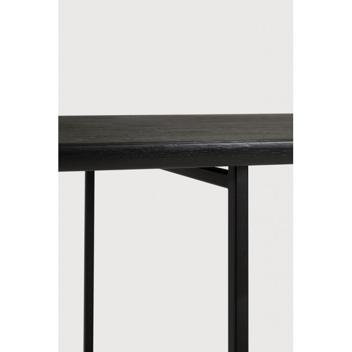 Table Arc en chêne - noir - vernis 220 x 100 Ethnicraft
