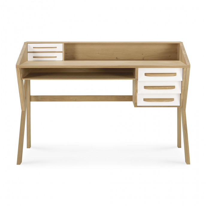 Bureau Origami en chêne - crème Ethnicraft Bureau Origami en chêne - crème Ethnicraft