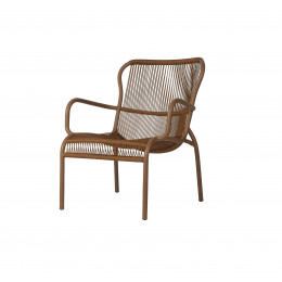 Fauteuil bas Loop / empilable - Cordage Terracotta Vincent Sheppard