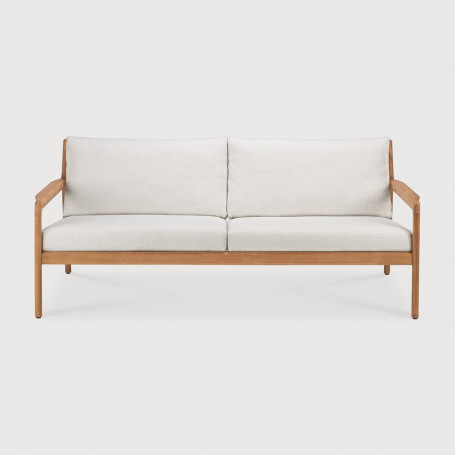 Canapé Jack en teck et tissu - couleur blanc cassé L 180 Ethnicraft