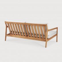 Canapé Jack en teck et tissu - couleur blanc cassé L 180 Ethnicraft