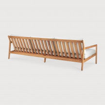 Canapé Jack en teck et tissu - couleur blanc cassé L 265 Ethnicraft