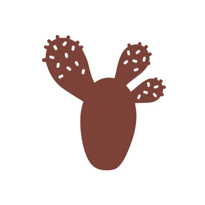 Dessous De Plat Bouquet Sauvage Cactus Ocre Rouge Fermob