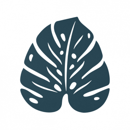 Dessous De Plat Bouquet Sauvage Monstera Bleu Acapulco Fermob