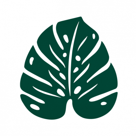 Dessous De Plat Bouquet Sauvage Monstera Vert Cedre Fermob