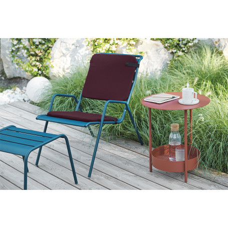Fauteuil Bas Monceau Cerise Noire Fermob