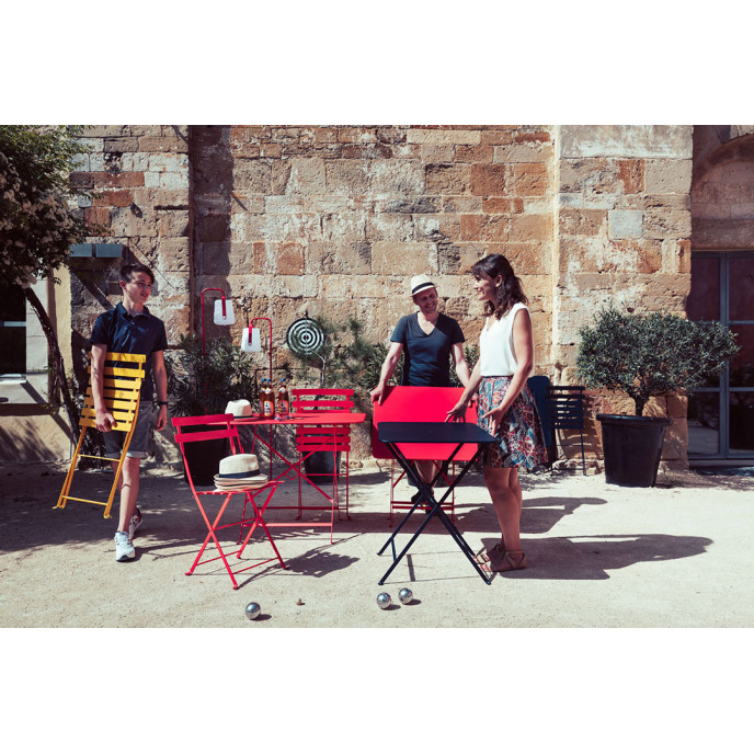 Table Pliante Bistro 71X71 Carbone Fermob