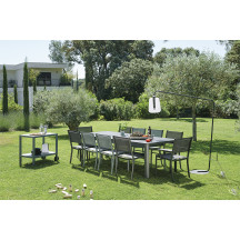 Table à Allonges Oleron 155/255x100 Gris Orage Fermob